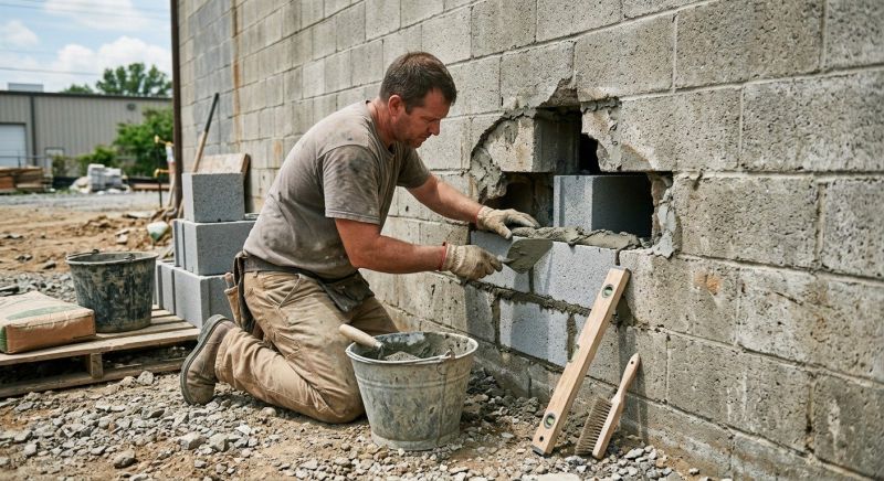 Block Wall Repair in Haslett, MI