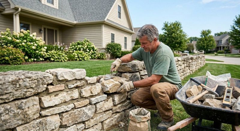 Brick Fence Repair in East Lansing, MI