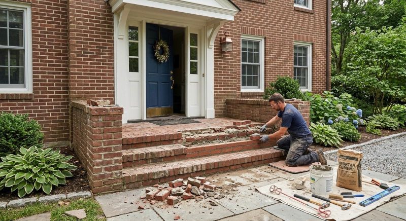 Brick Flatwork Repair in Haslett, MI