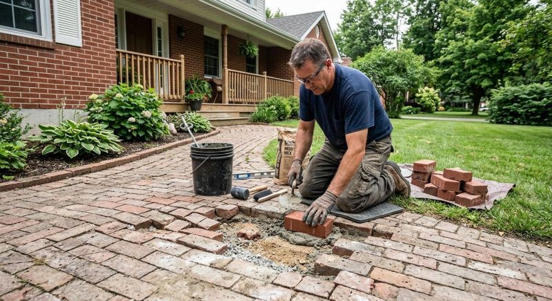 Brick Flatwork Repair in Laingsburg, MI