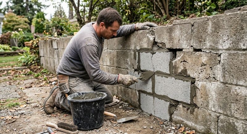 Concrete Block Repair in Laingsburg, MI