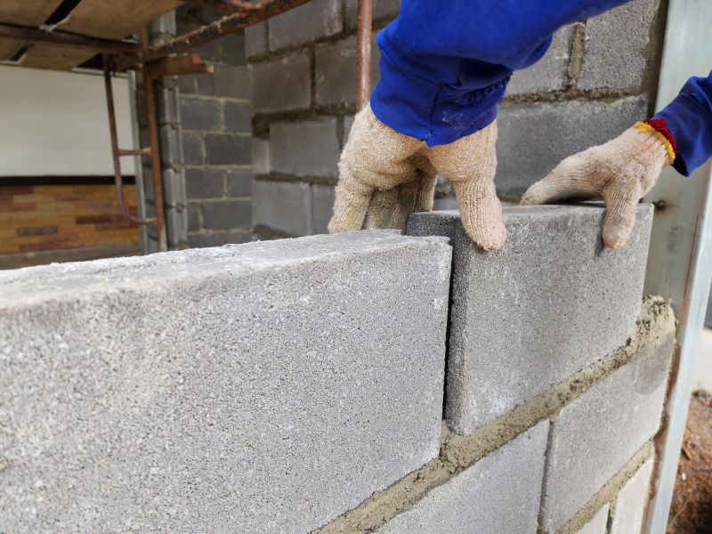 Concrete Block Wall Repair in East Lansing, MI