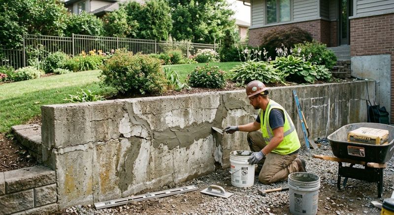 Retaining Wall Repair in Lansing, MI