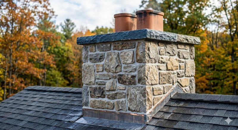 Stone Chimney Installation in Owosso, MI