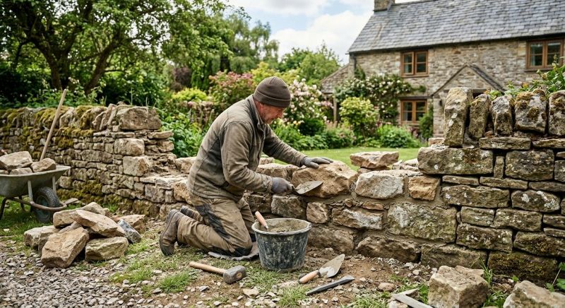 Stone Wall Repair in Lansing, MI