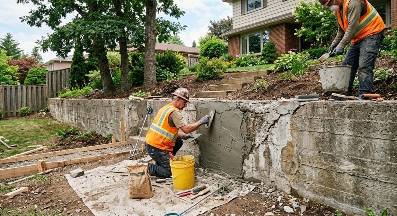 Retaining Wall Repair in Fowler, MI